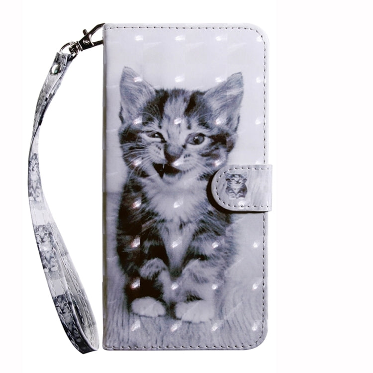 For Samsung Galaxy S24+ 5G 3D Painted Leather Phone Case featuring a cute Smile Cat design, showcasing its stylish and protective features.